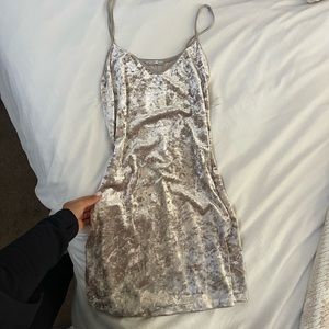 Zara small velvet mini dress